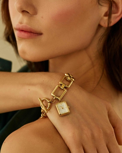 ROSEFIELD OCTAGON CHAIN GOLD 