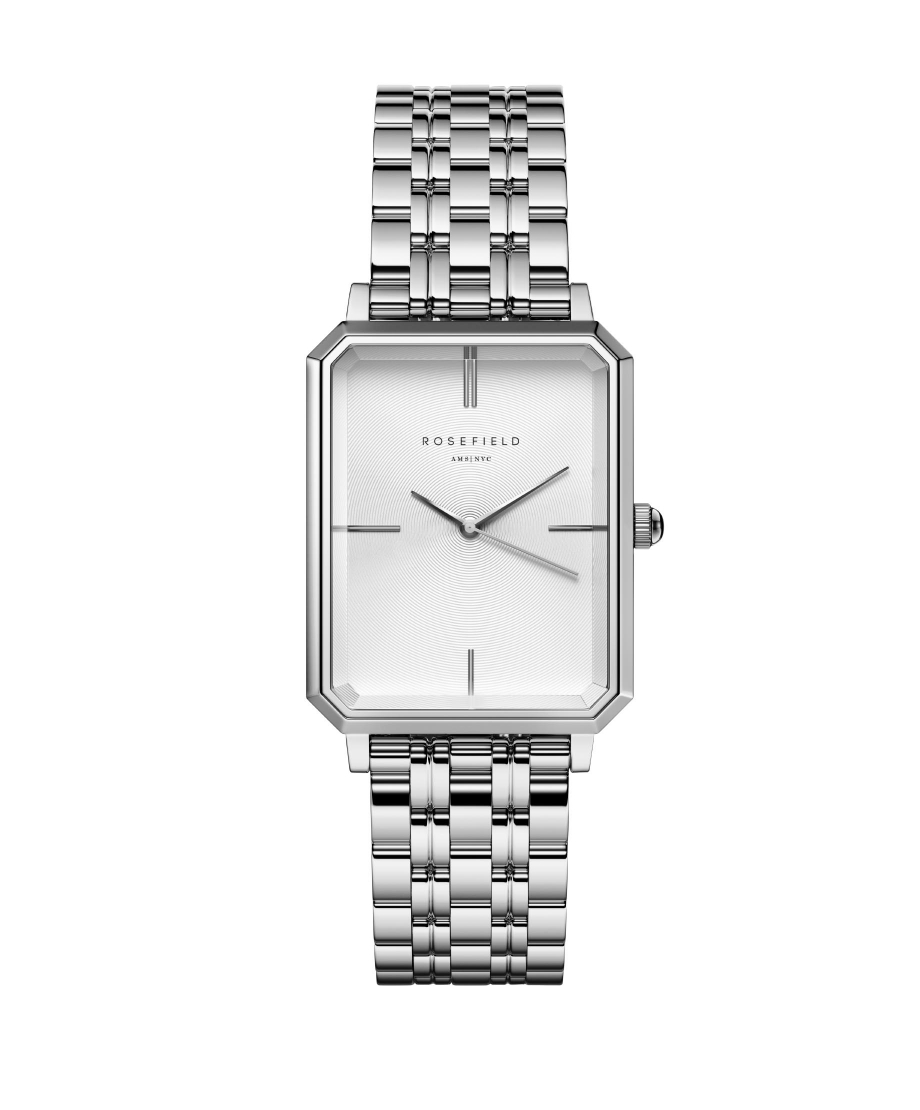 THE OCTAGON WHITE SUNRAY STEEL SILVER 