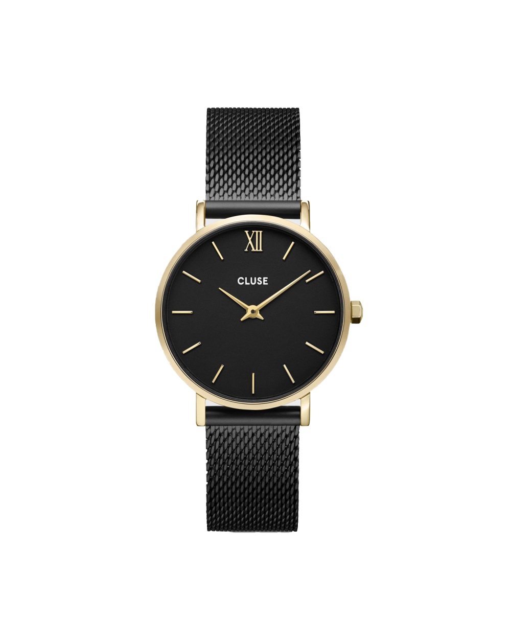 MINUIT MESH HORLOGE ZWART
