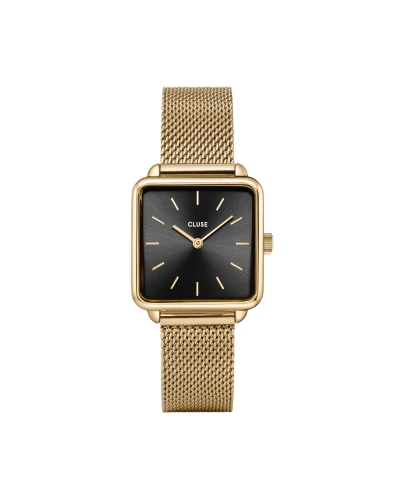 CLUSE LA TÉTRAGONE MESH HORLOGE GOUD 
