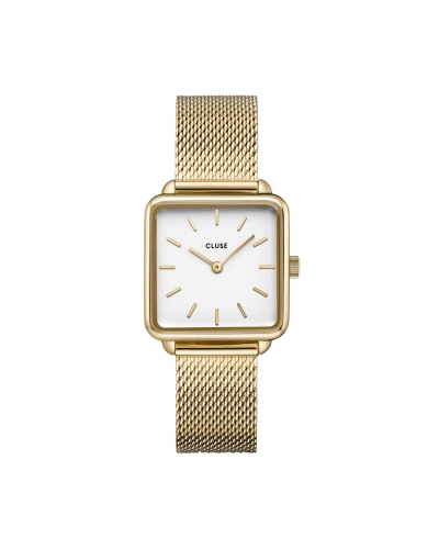 CLUSE LA TÉTRAGONE MESH HORLOGE GOUD 