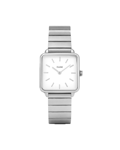 CLUSE LA TÉTRAGONE HORLOGE ZILVER 