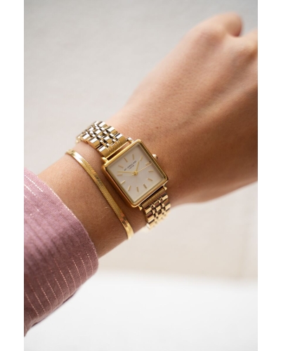 My Jewellery HORLOGE WITTE WIJZERPLAAT GOUD