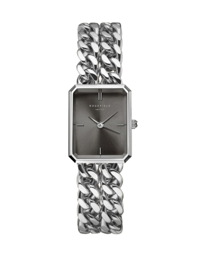 ROSEFIELD THE OCTAGON XS DOUBLE CHAIN ZILVER 