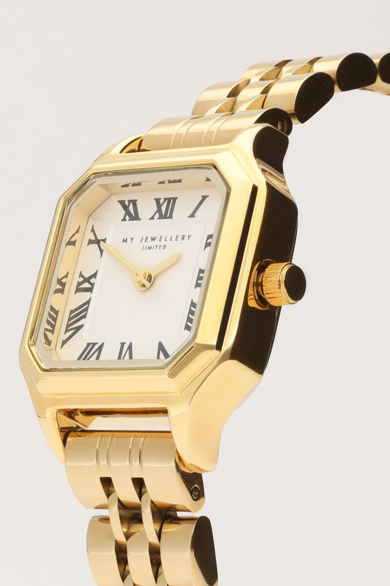 VINTAGE HORLOGE MET SCHAKELBAND