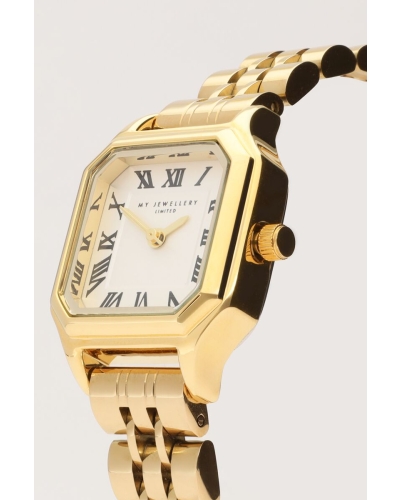 VINTAGE HORLOGE MET SCHAKELBAND