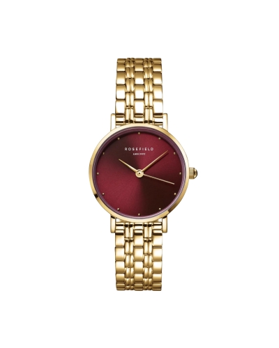 ROSEFIELD HORLOGE SMALL EDIT BURGUNDY GOLD