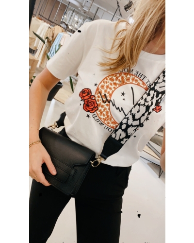 Gossip BAG STRAP LEOPARD ZWART
