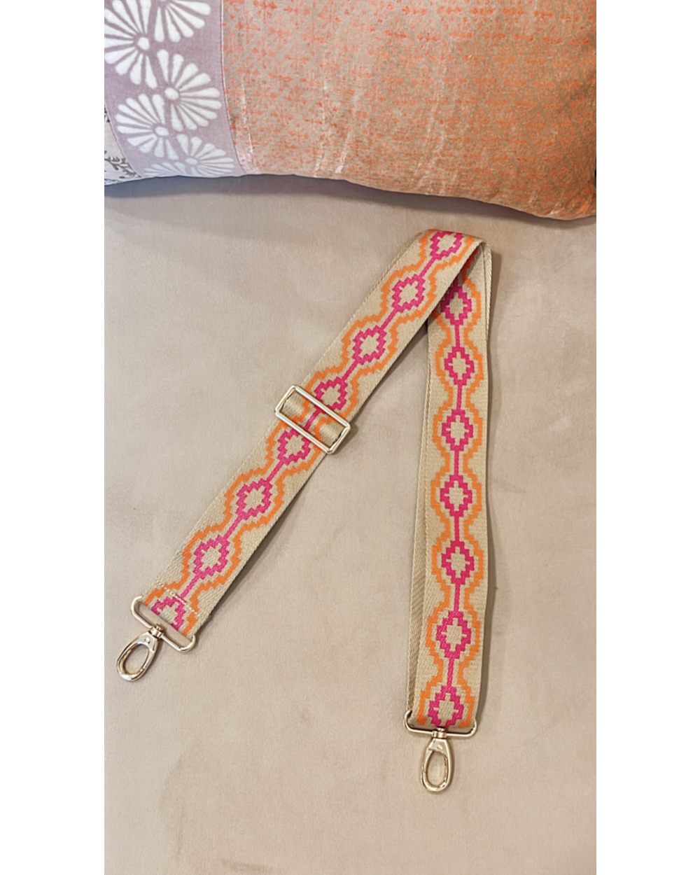 BAG STRAP LISA ORANJE ROZE