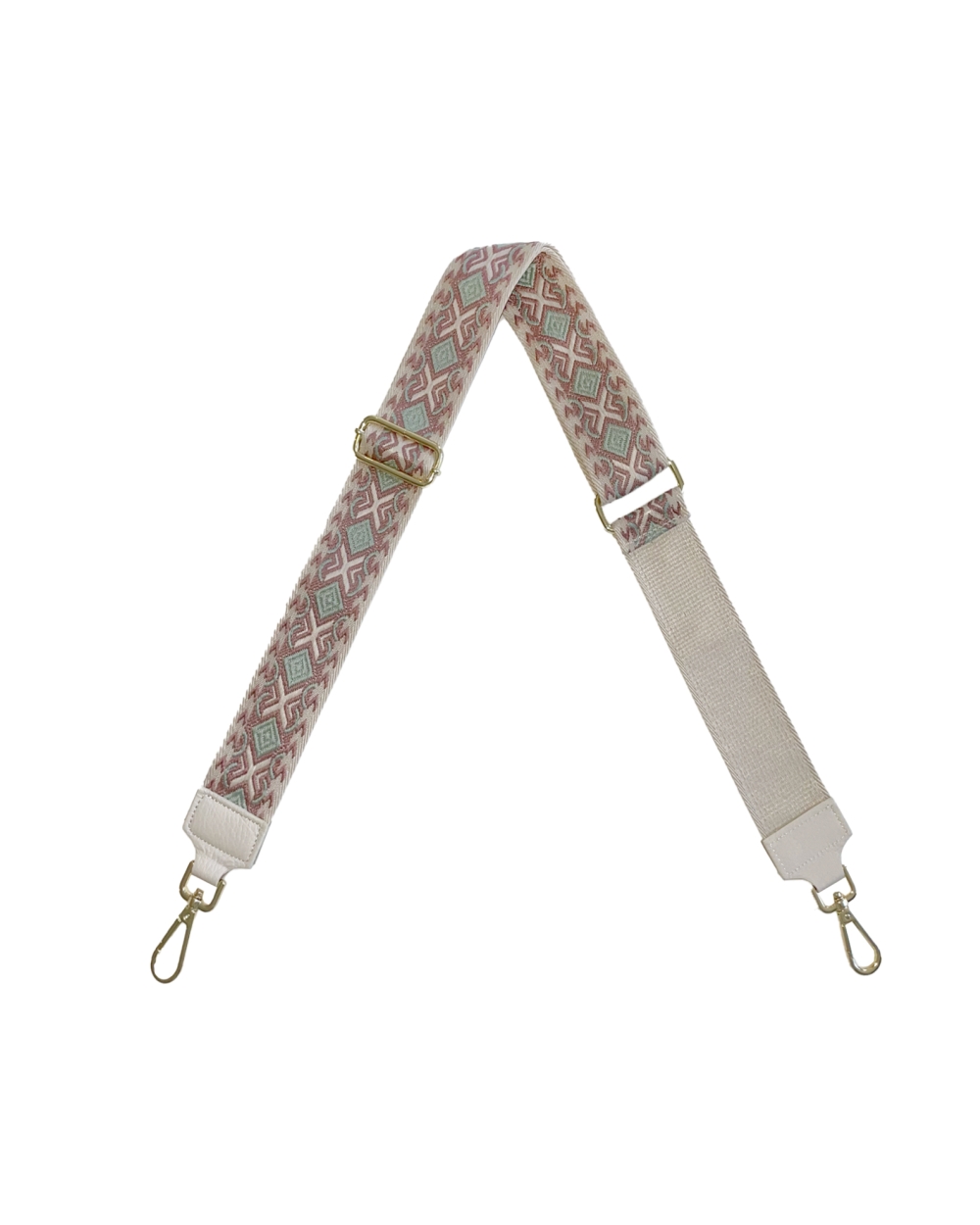 BAG STRAP MET PRINT GROEN BRUIN