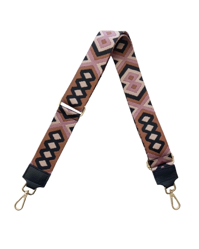 BAG STRAP AZTEC ZWART PAARS