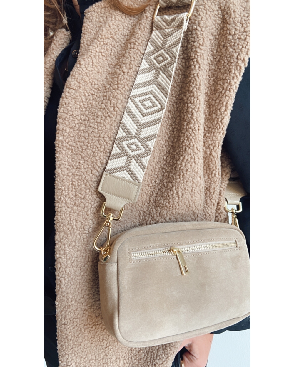 BAG STRAP NOA TAUPE