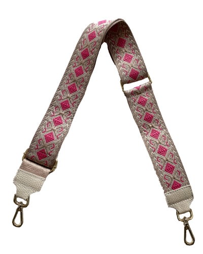 BAG STRAP CHLOE ROZE WIT