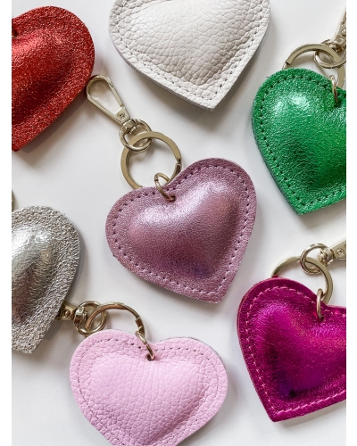 Gossip SLEUTELHANGER HART LILA METALLIC