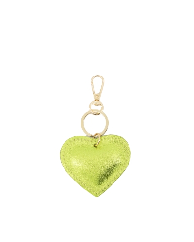 SLEUTELHANGER HART LICHTGROEN METALLIC