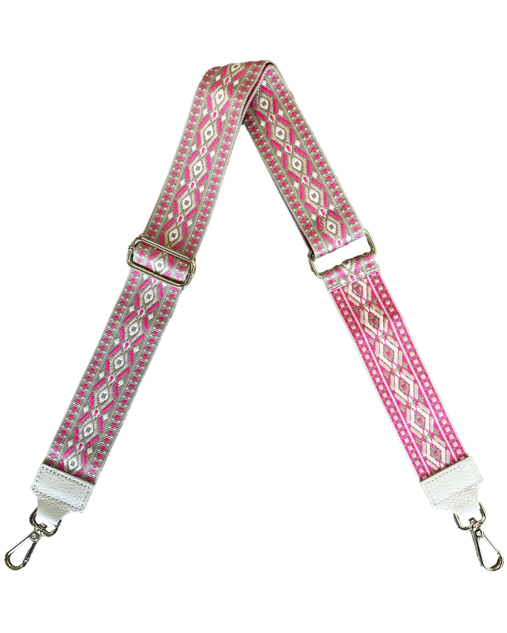 BAGSTRAP TULUM BEIGE/ROZE