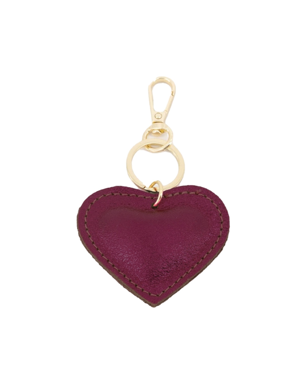 SLEUTELHANGER HART BORDEAUX METALLIC