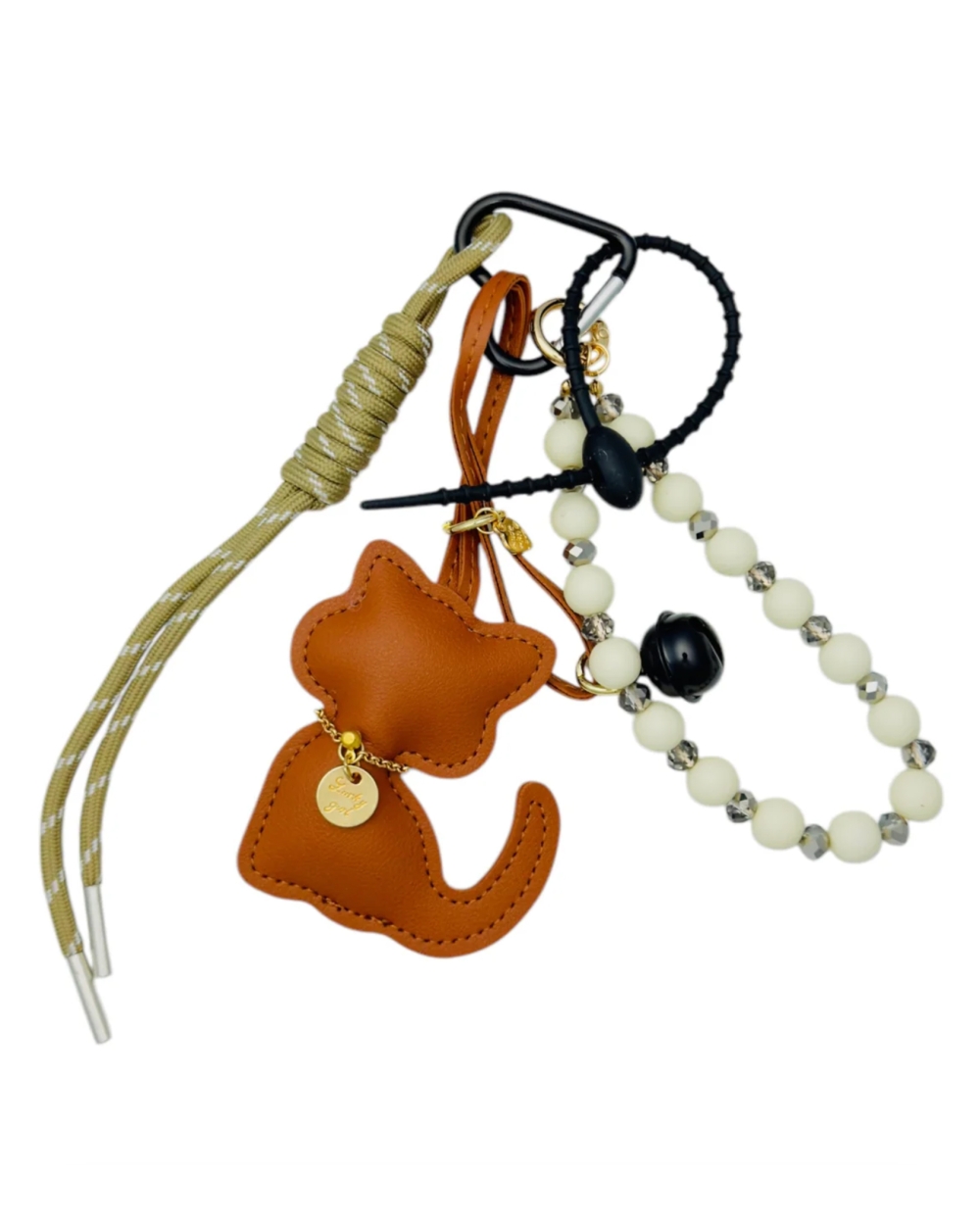 BAGCHARM KAT COGNAC