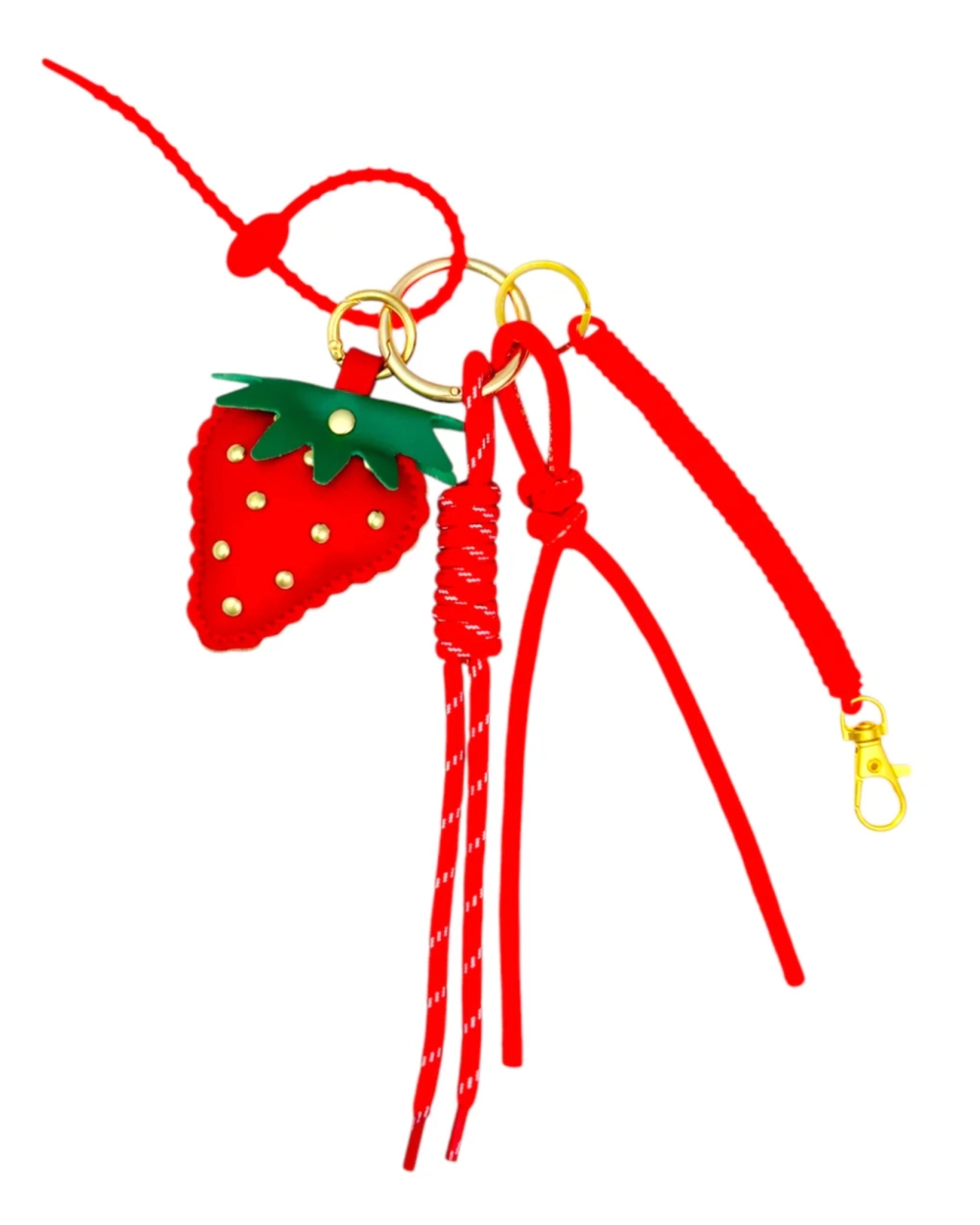 BAGCHARM AARDBEI ROOD
