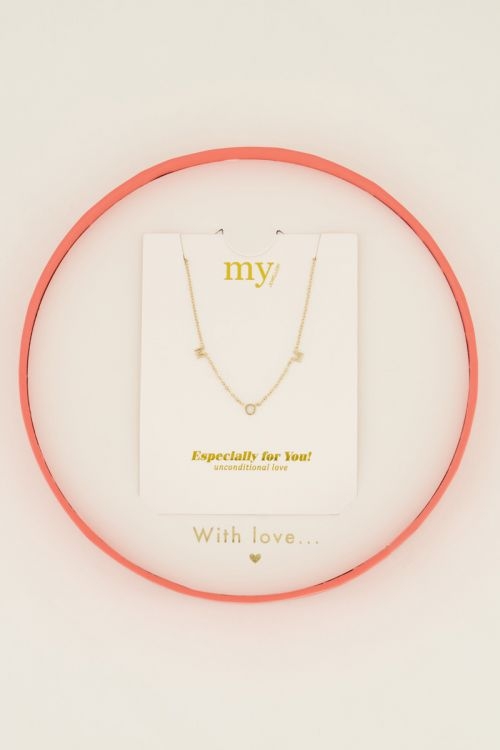 GIFTBOX KETTING MOM GOUD