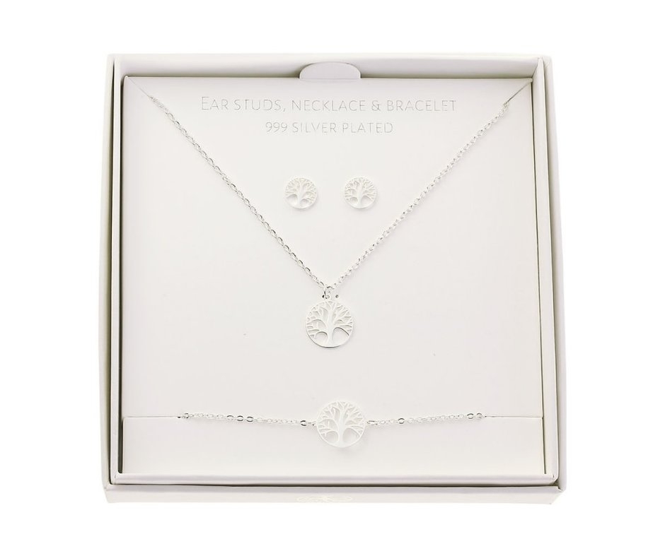 GIFT SET TREE OF LIFE ZILVER
