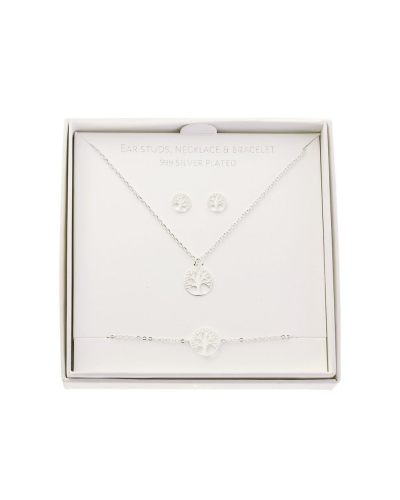 GIFT SET TREE OF LIFE ZILVER