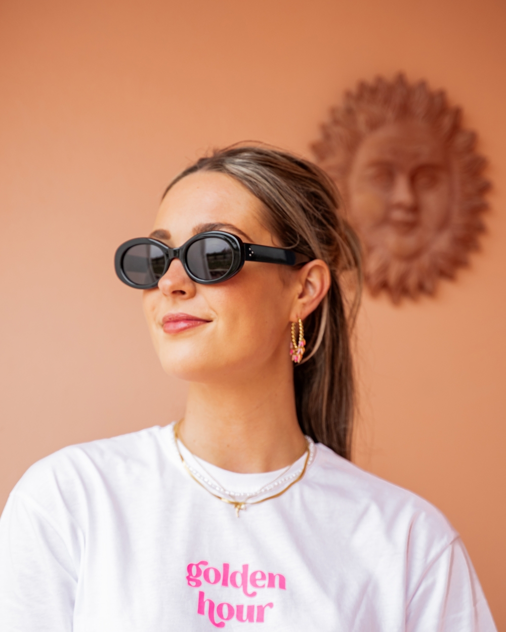 ZONNEBRIL HEPBURN ZWART