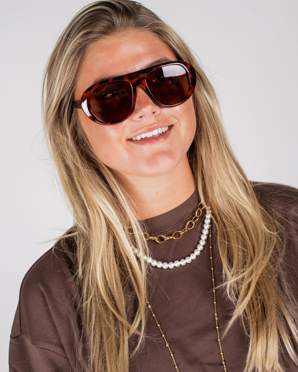 STATEMENT AVIATOR ZONNEBRIL MET PRINT BRUIN