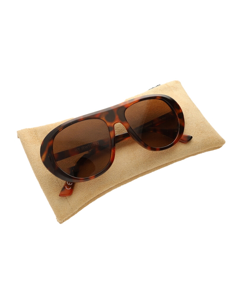 STATEMENT AVIATOR ZONNEBRIL MET PRINT BRUIN