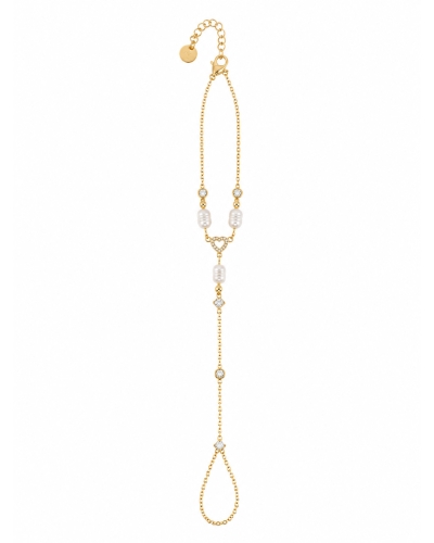 Gossip the Label I0017289 HAND CHAIN PARELS EN CRYSTAL