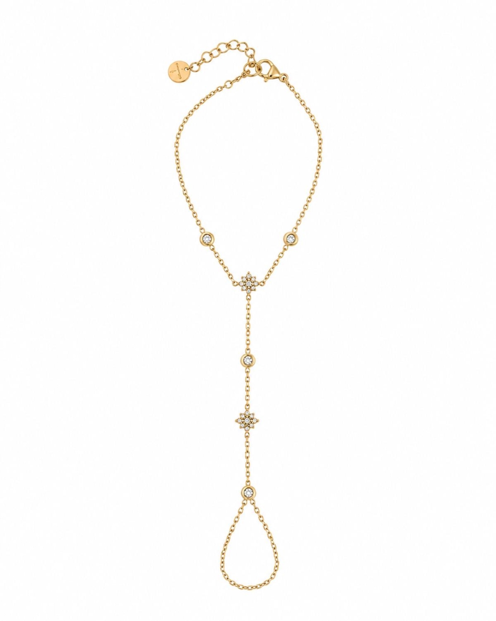 Gossip the Label HAND CHAIN CRYSTAL EN STER Goud