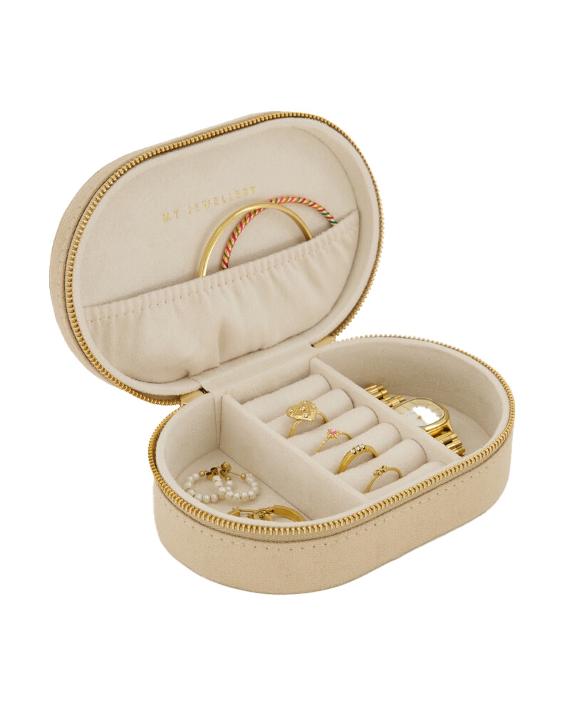 BOX EMBRO FLOWERS BEIGE