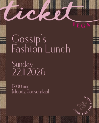 Gossip TICKET FASHION LUNCH VEGA Goud