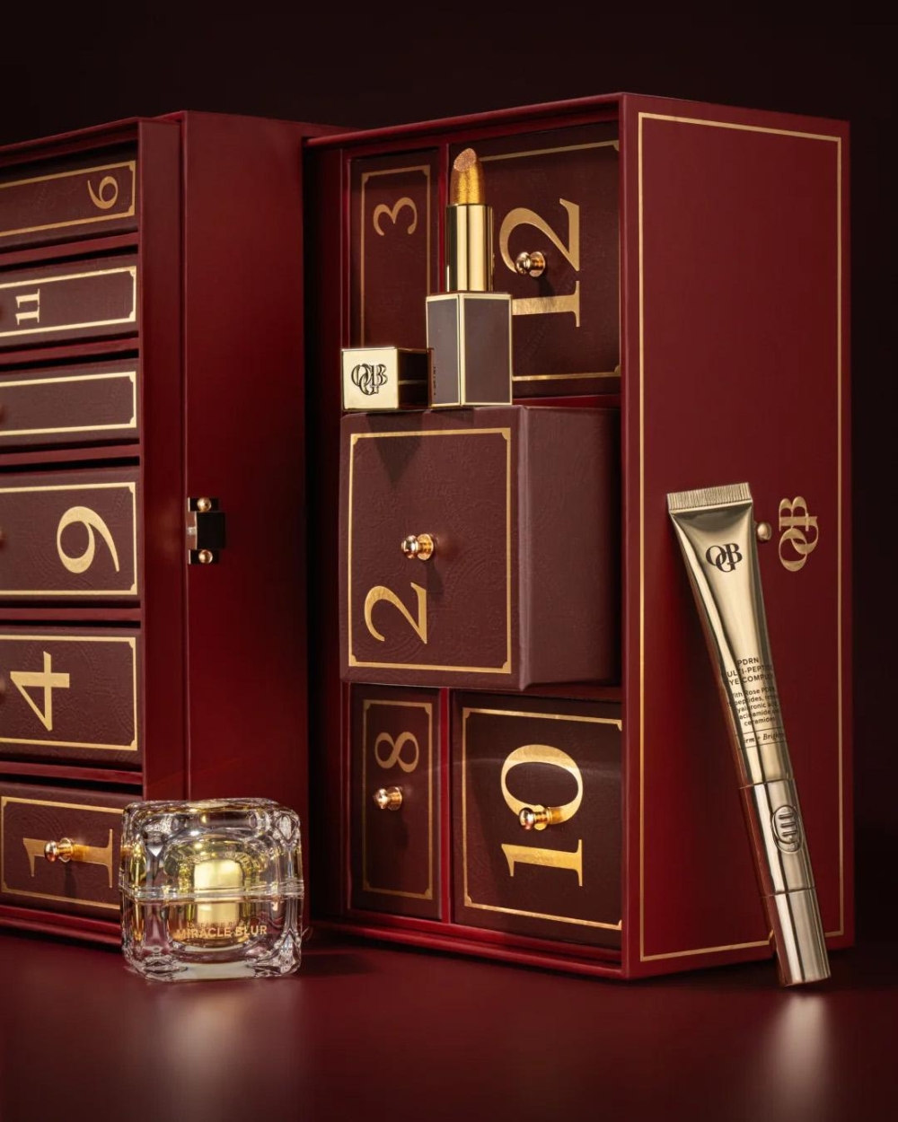 OGB - Olcay Gulsen Beauty VANITY ADVENT CALENDAR Bordeaux