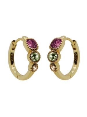 KARMA OORBEL HOLLY ROZE/GROEN}