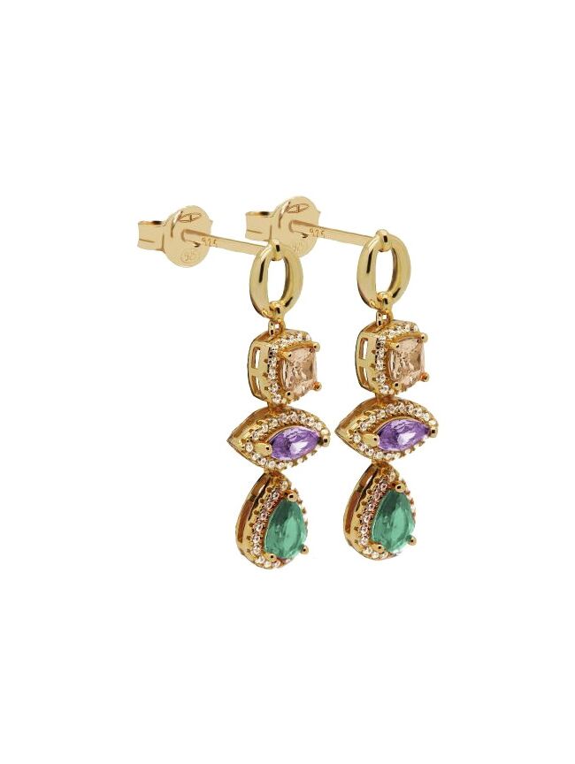 KARMA SYMBOLS XL SPRING SPICE GROEN/PAARS