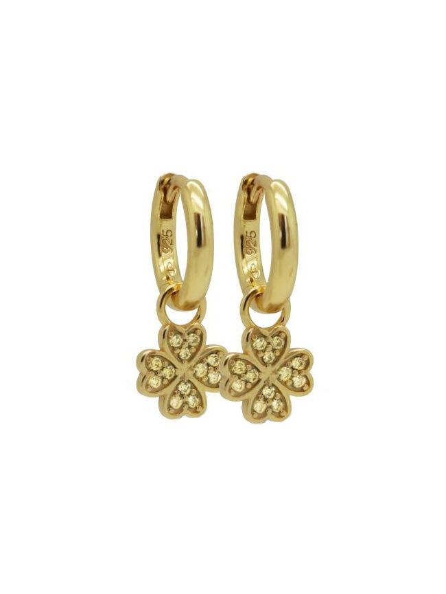 KARMA OORBELLEN LUCKY OLIJFGROEN