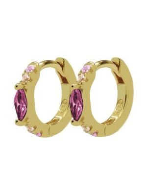 KARMA OORBEL OVAAL RUBY RED}